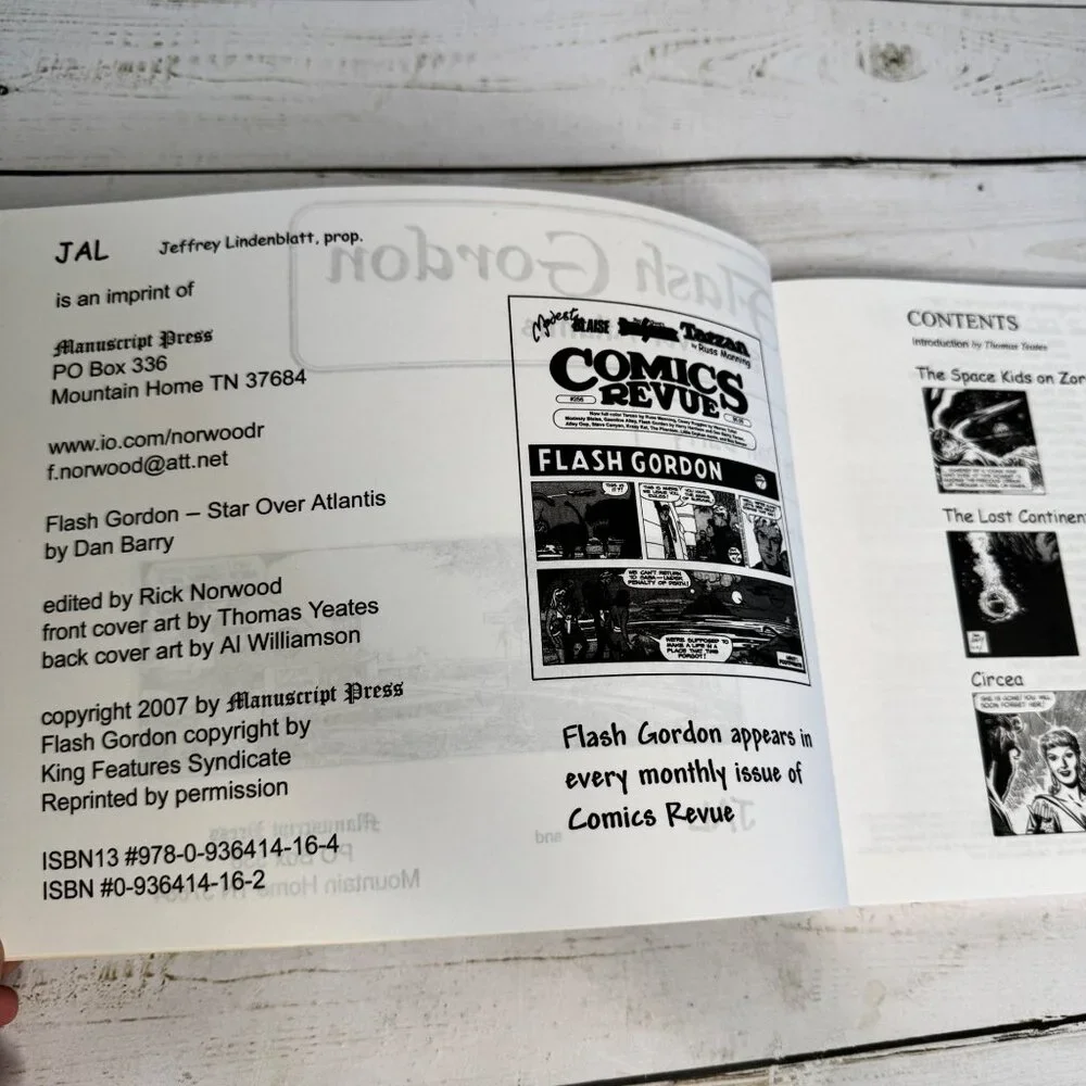 Flash Gordon Star Over Atlantis Dan Barry Graphic Novel 2007‎ Manuscript Press